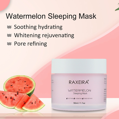 50ml Hyaluronic οξύ μασκών προσώπου φροντίδας δέρματος που ενυδατώνει ολονυκτίς τη μάσκα ύπνου καρπουζιών